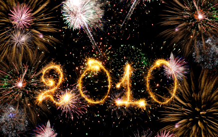 2010 made of sparks and fireworks