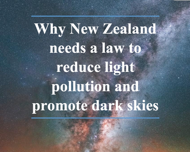 National Dark Sky Law Proposed In New Zealand