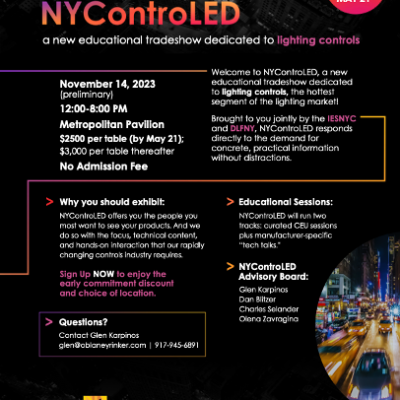 A New Lighting Controls Trade Show & Conference: NYControLED
