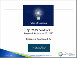CMG Q3 2025 Pulse Of Lighting Reports Stagnant Market