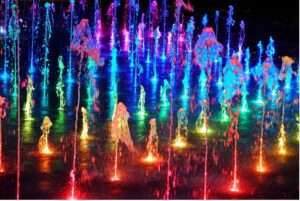 Evolving Aesthetics in Water Feature Illumination