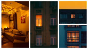 NYC Apartment Trend Toward Orange and Red Lighting