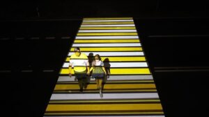 Projected Road Markings Tested In Belarus